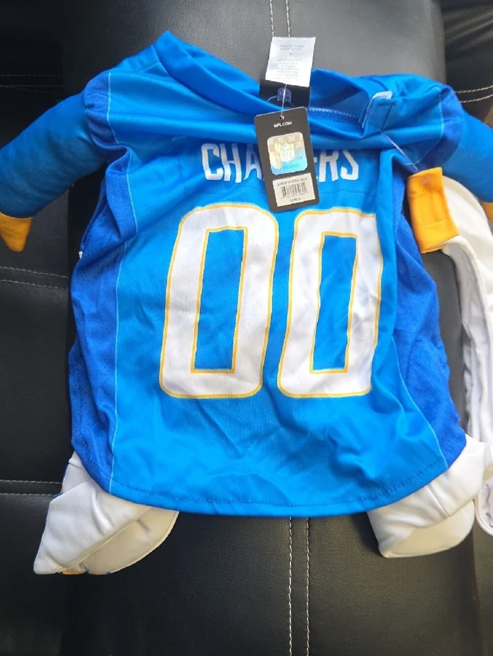 NFL Los Angeles Chargers Blue, White & Yellow Dog Outfit
